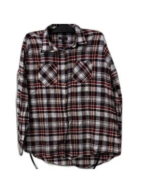 Canyon Creek plaid blouse-2X